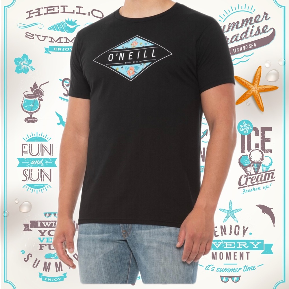 Mens Hurley Foundations Short Sleeve T-Shirt